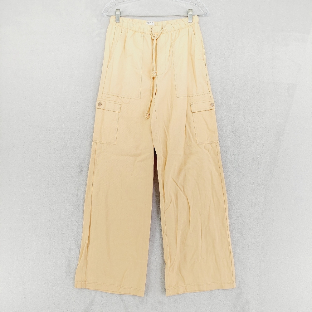 Wide Leg Cargo Pants - Beige - Picture 2 of 9